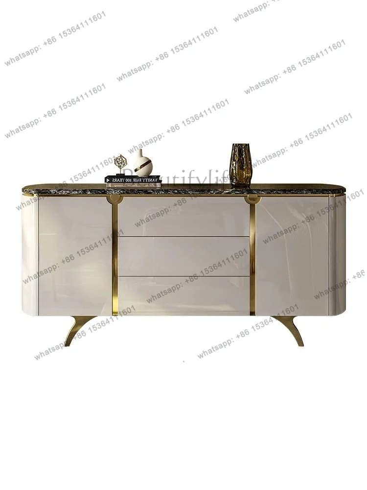 Italian light luxury door cabinet living room against the wall dining side storage modern simple solid wood decorative cabinet
Italian light luxury door cabinet living room against the wall dining side storage modern simple solid wood decorative cabinet