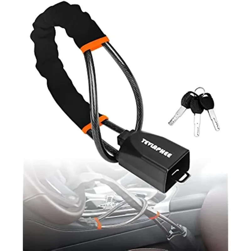 Universal Steering Wheel Safety Buckle Lock Anti-Theft Car Device Seat Belt Lock for Theft Prevention Includes 2 Keys
Universal Steering Wheel Safety Buckle Lock Anti-Theft Car Device Seat Belt Lock for Theft Prevention Includes 2 Keys