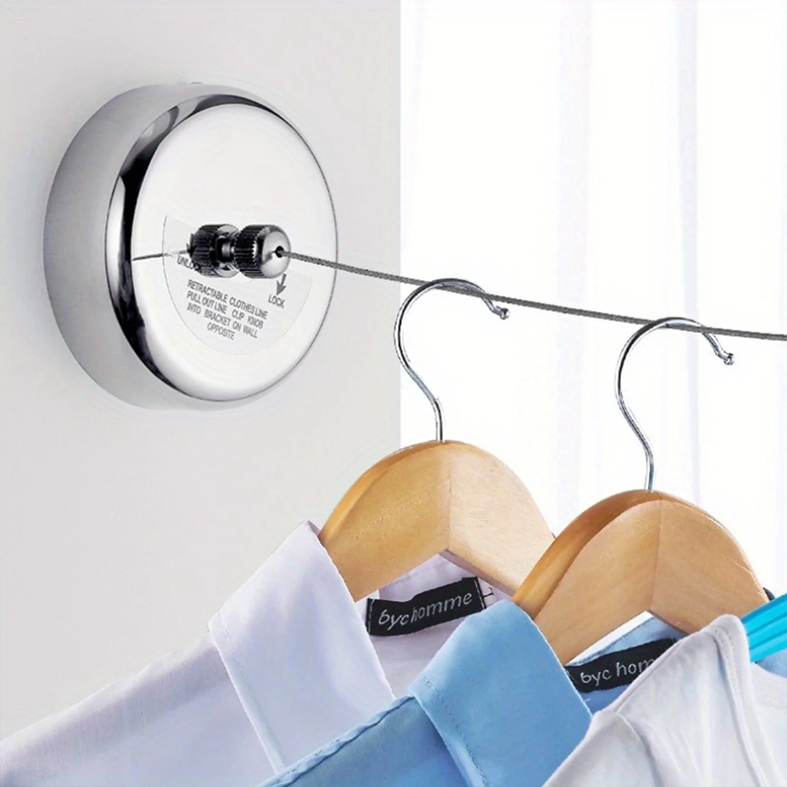 Invisible Drying Clothesline with Heavy Duty Adjustable Rope Clothes Drying Rack Suitable for Home Hotel Dorm
Invisible Drying Clothesline with Heavy Duty Adjustable Rope Clothes Drying Rack Suitable for Home Hotel Dorm