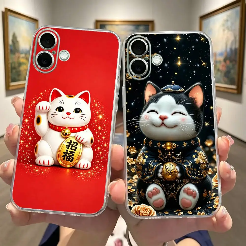 Mini Maneki Neko Lucky Money Cat Transparent Shockproof Phone Case For iPhone 17,16,15,14,13,12,11 Plus,Pro Max
Mini Maneki Neko Lucky Money Cat Transparent Shockproof Phone Case For iPhone 17,16,15,14,13,12,11 Plus,Pro Max