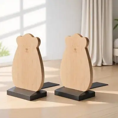 2 Pcs Bookends Cartoon Desktop Modern Household Wooden Office Accessory Adorable-shaped Child
2 Pcs Bookends Cartoon Desktop Modern Household Wooden Office Accessory Adorable-shaped Child