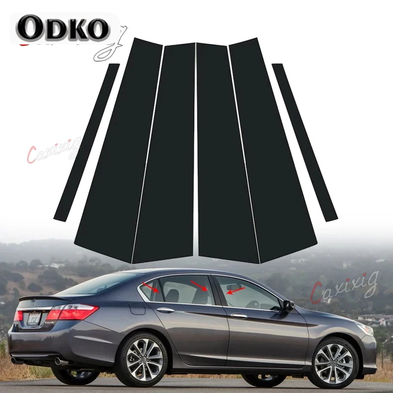 6Pcs Car Side Window Door Pillar Trim Posts Sticker Gloss Black Decoration Cover for Honda Accord Sedan 2013 2014 2015 2016 2017
6Pcs Car Side Window Door Pillar Trim Posts Sticker Gloss Black Decoration Cover for Honda Accord Sedan 2013 2014 2015 2016 2017
