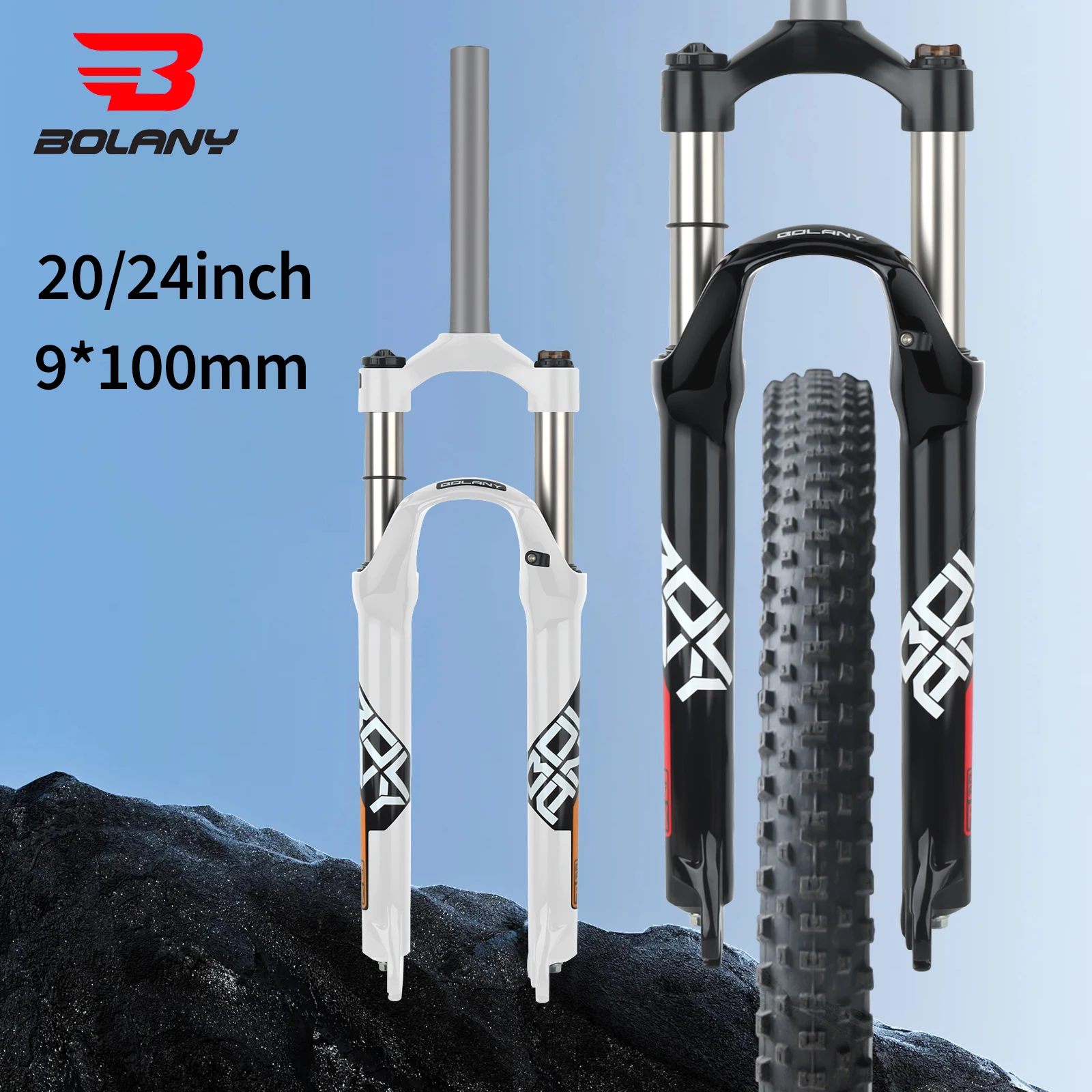 BOLANY Mechanical Front Fork 20/24 Inch Straight Suspension Fork 9x100mm Quick Release MTB Fork Disc Brake Bicycle 2.5inch
BOLANY Mechanical Front Fork 20/24 Inch Straight Suspension Fork 9x100mm Quick Release MTB Fork Disc Brake Bicycle 2.5inch