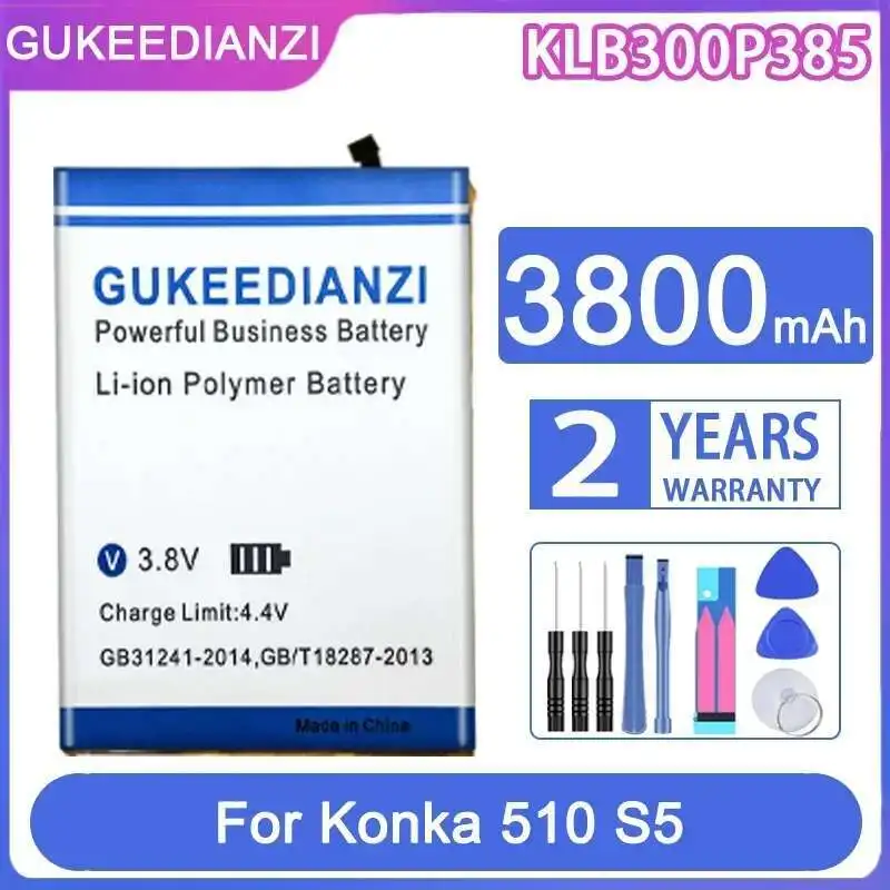 KLB300P385 High Performance 3800Mah Mobile Phone Battery Environmentally Friendly For Konka 510 S5
KLB300P385 High Performance 3800Mah Mobile Phone Battery Environmentally Friendly For Konka 510 S5