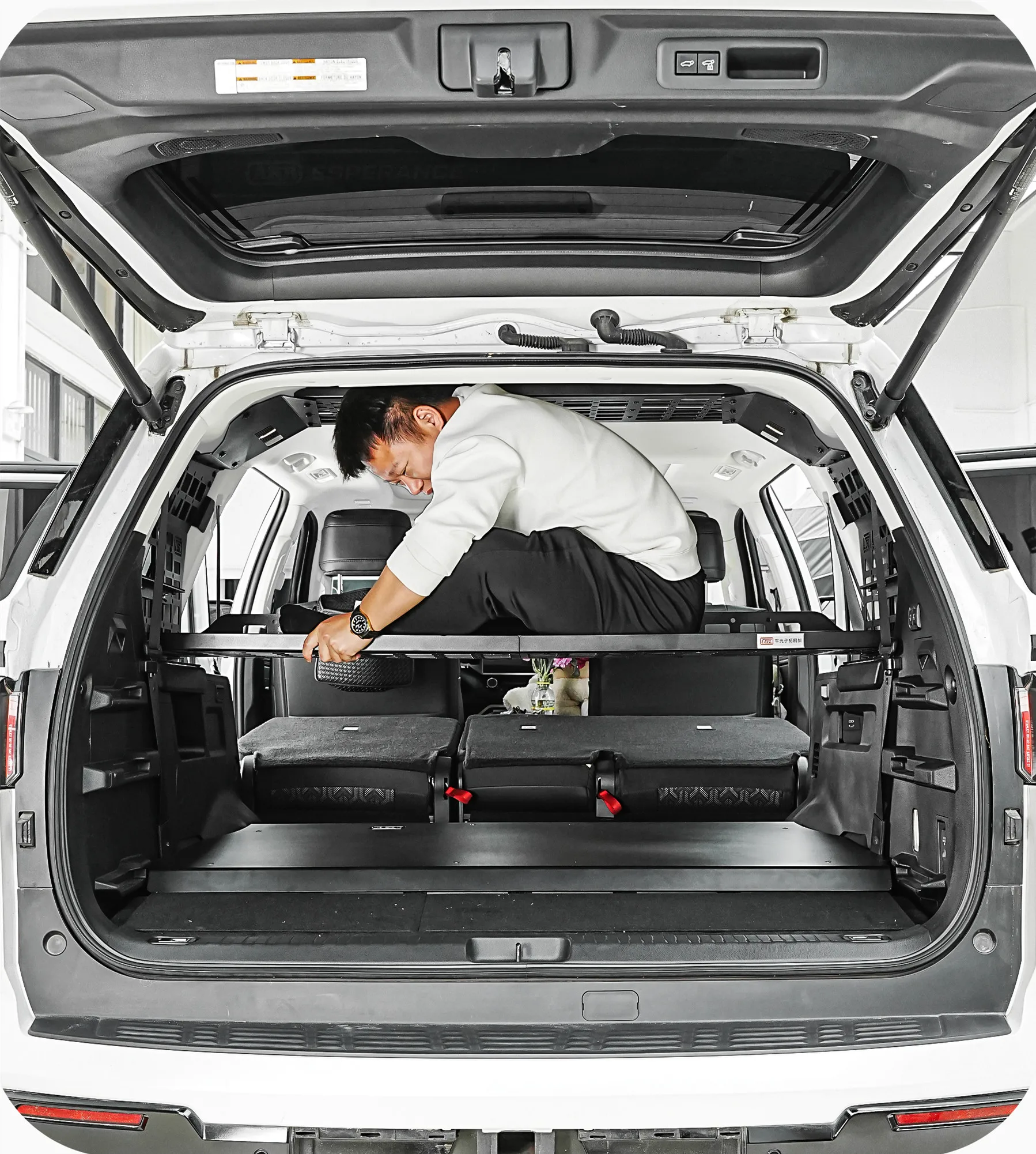 Модульная панель хранения для Toyota Sequoia 2023 2024 2025, модификация полки, задний багажник, стойка для мусора, панель Molle
Модульная панель хранения для Toyota Sequoia 2023 2024 2025, модификация полки, задний багажник, стойка для мусора, панель Molle