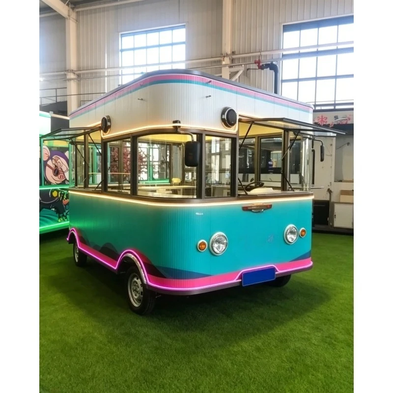 Food Trailers Fully Equipped Multi-functional Food Trucks Hot Dog Stand Customized Gelato Cart Ice Cream Dining Cart for Sales
Food Trailers Fully Equipped Multi-functional Food Trucks Hot Dog Stand Customized Gelato Cart Ice Cream Dining Cart for Sales