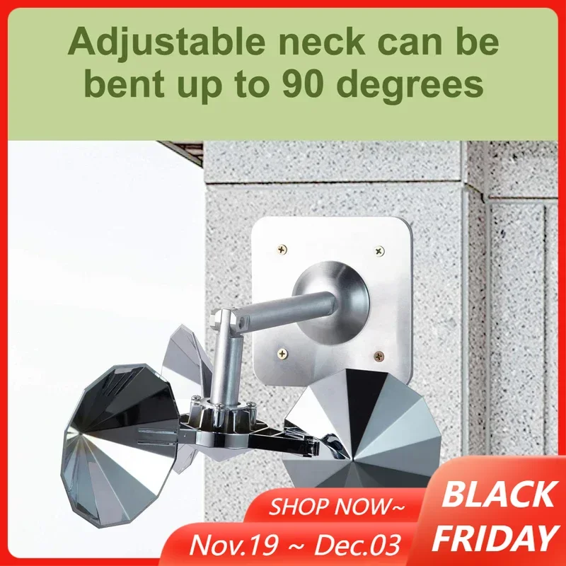 Bird Scare Keep Birds Away Bird Repellent Reflective Rotating Device Angle Adjustable Double-Sided Bird Repeller for Yard Garden
Bird Scare Keep Birds Away Bird Repellent Reflective Rotating Device Angle Adjustable Double-Sided Bird Repeller for Yard Garden