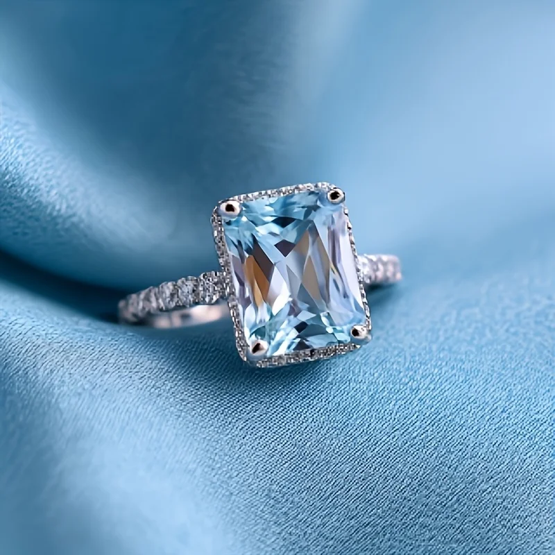 SGARIT 2ct натуральный кристалл небесно-голубой топаз кольцо для женщин сияющая огранка квадратная стерлинговое серебро S925 свадебные обручальные украшения
SGARIT 2ct натуральный кристалл небесно-голубой топаз кольцо для женщин сияющая огранка квадратная стерлинговое серебро S925 свадебные обручальные украшения