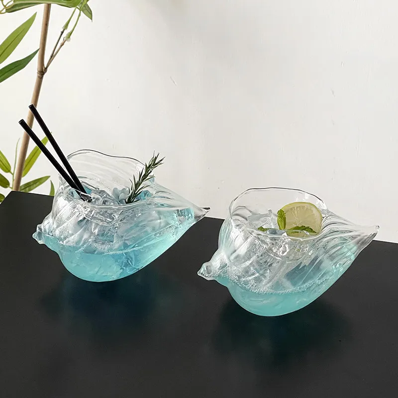 Conch Shaped Cocktail Glasses Set 350ml Creative Easy Cleaning Transparent Drinking Cup for Bar Beautiful Personalized Shell Cup
Conch Shaped Cocktail Glasses Set 350ml Creative Easy Cleaning Transparent Drinking Cup for Bar Beautiful Personalized Shell Cup