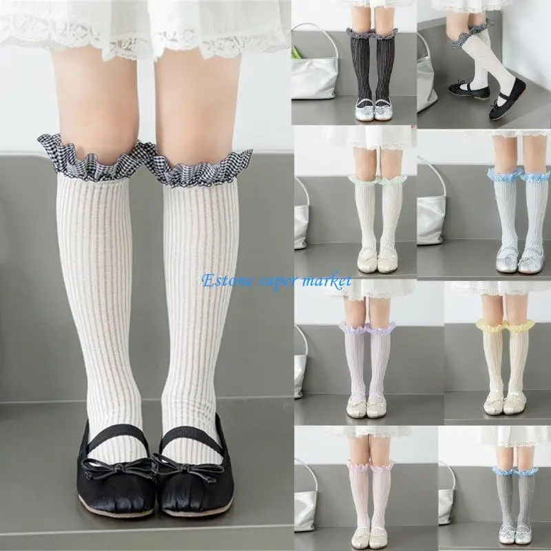 090B Fashionable Checkered Under Knee Socks Girls Soft Lace Accent Long Tube Socks
090B Fashionable Checkered Under Knee Socks Girls Soft Lace Accent Long Tube Socks