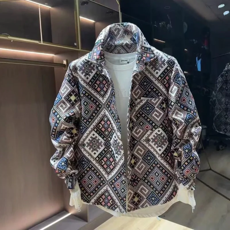 Осенне-зимняя стеганая жаккардовая повседневная хлопковая куртка, мужская свободная модная и универсальная куртка с длинными рукавами и лацканами
Осенне-зимняя стеганая жаккардовая повседневная хлопковая куртка, мужская свободная модная и универсальная куртка с длинными рукавами и лацканами