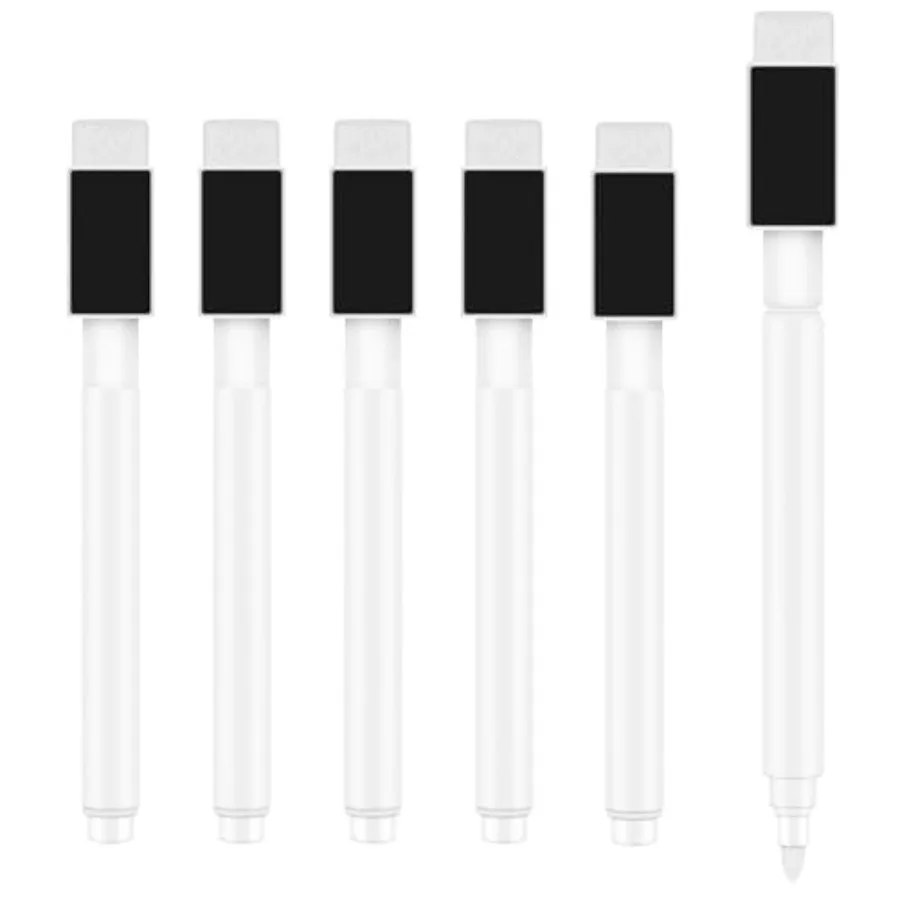 5 Pcs White Dry Erase Markers Magnetic Dry Erase Marker with Eraser Cap Mini Dry Erase Markers for Blackboard 5
5 Pcs White Dry Erase Markers Magnetic Dry Erase Marker with Eraser Cap Mini Dry Erase Markers for Blackboard 5