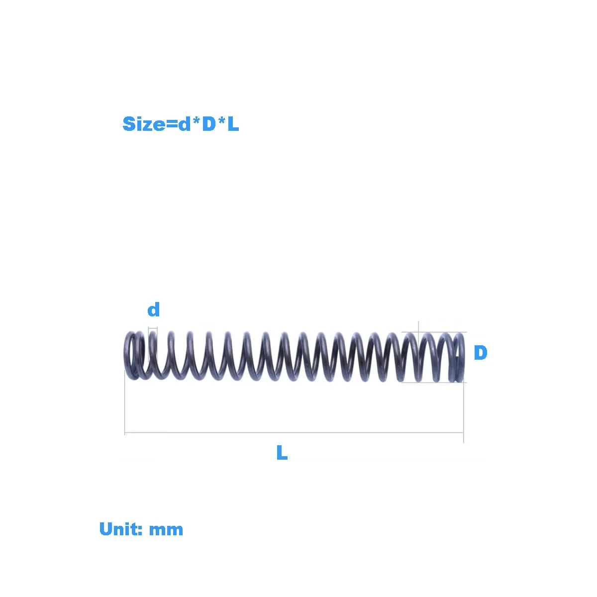 2mm Wire Diameter 120-305 Long Spring Steel Compression Spring Spiral Cylindrical Spring
2mm Wire Diameter 120-305 Long Spring Steel Compression Spring Spiral Cylindrical Spring