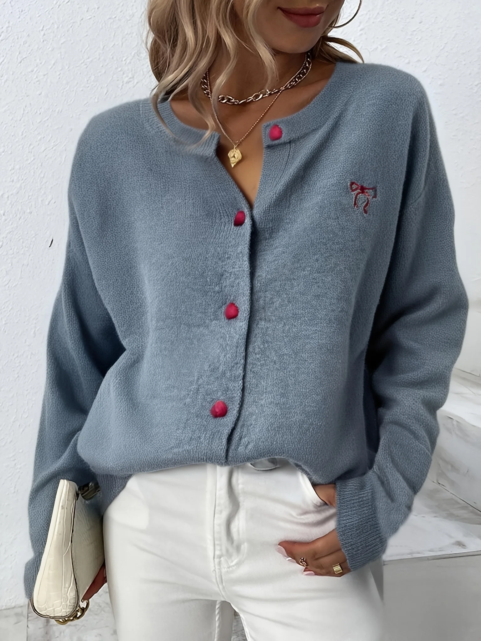 Plus Size Women's Casual Crew Neck Long Sleeve Open Front Knit Cardigan, Perfect for Fall & Winter Wear
Plus Size Women's Casual Crew Neck Long Sleeve Open Front Knit Cardigan, Perfect for Fall & Winter Wear