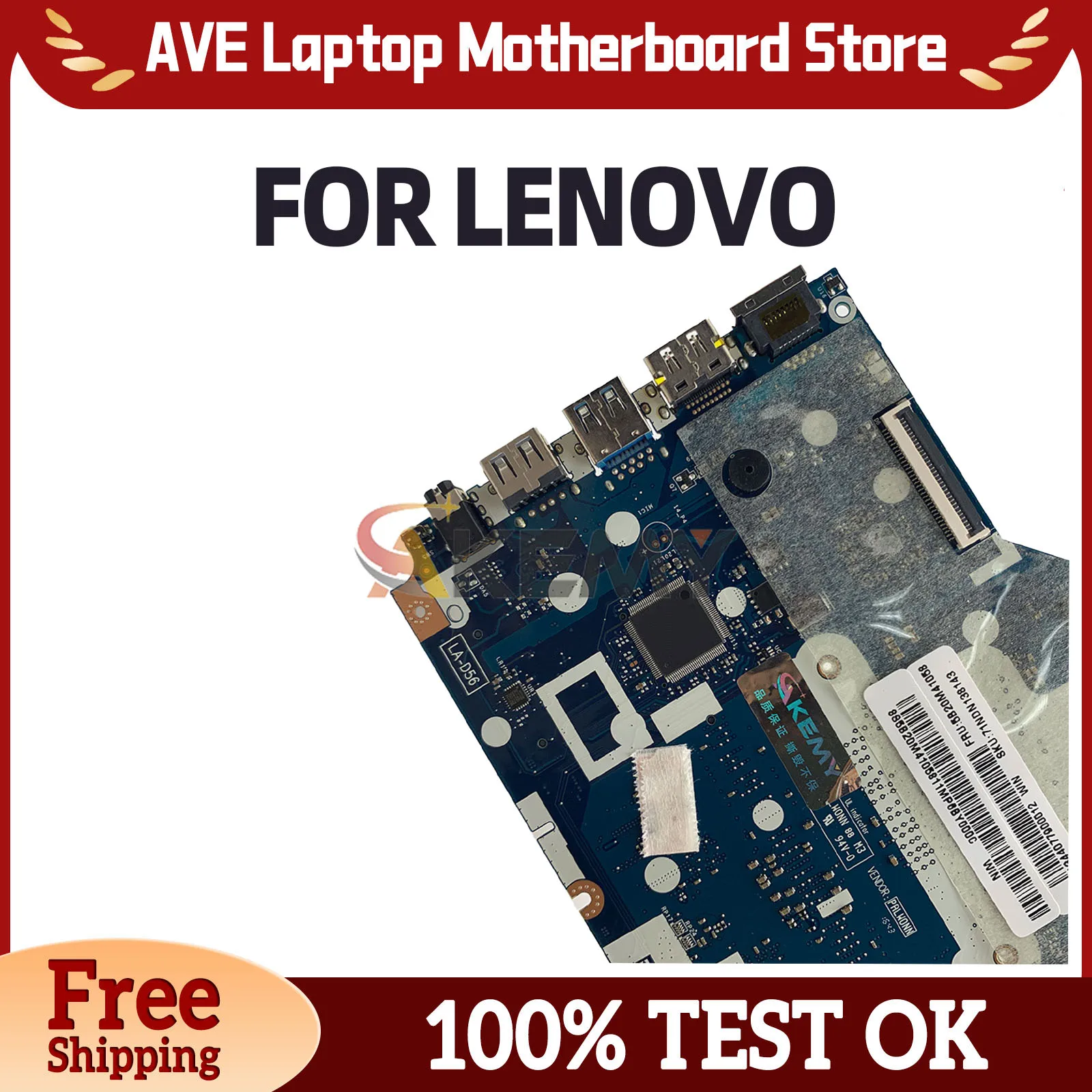 LA-D562P Motherboard For LENOVO Ideapad 110-15ISK 5B20L82919 Laptop Mainboard i3 i5 i7 6th Gen 4G RAM DDR4 Fully Tested
LA-D562P Motherboard For LENOVO Ideapad 110-15ISK 5B20L82919 Laptop Mainboard i3 i5 i7 6th Gen 4G RAM DDR4 Fully Tested