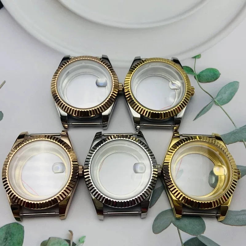 41mm 316L stainless steel sapphire glass silver rose gold and gold watch case suitable for 8285 movement 10BAR waterproof transp
41mm 316L stainless steel sapphire glass silver rose gold and gold watch case suitable for 8285 movement 10BAR waterproof transp