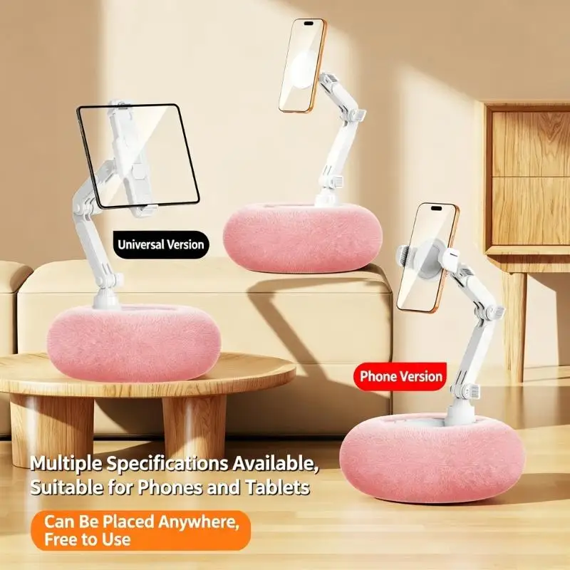 Phone Stand With Foldable And Rotatable Design For Hands Less Viewing On Bed Or Sofa for 6 To 12 Inch Devices D2RC
Phone Stand With Foldable And Rotatable Design For Hands Less Viewing On Bed Or Sofa for 6 To 12 Inch Devices D2RC