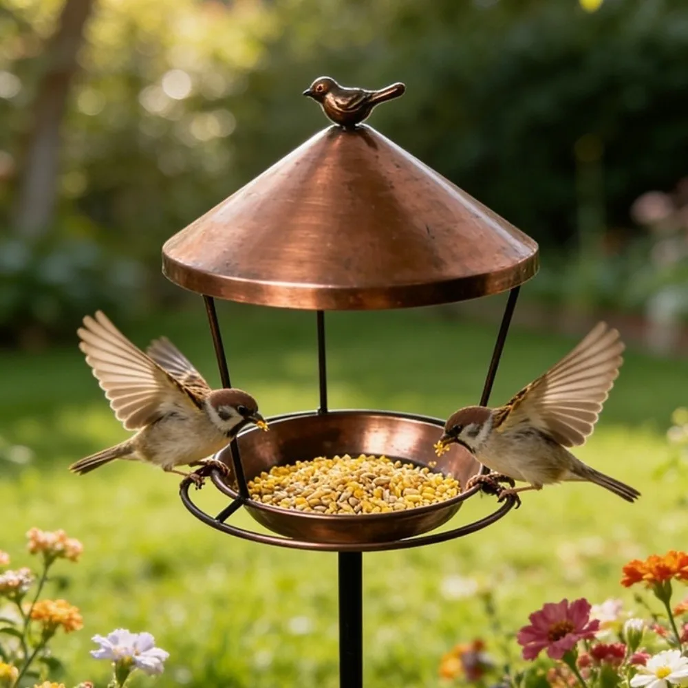 Weatherproof Standing Bird Feeder Spill Guard Large Capacity Wild Feeding Station Anti-Waste Bird Feeder Tray Yard
Weatherproof Standing Bird Feeder Spill Guard Large Capacity Wild Feeding Station Anti-Waste Bird Feeder Tray Yard