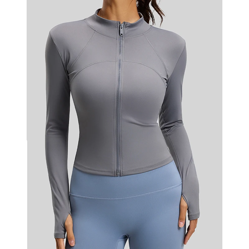 Элегантная приталенная спортивная куртка для йоги, женская однотонная повседневная модная кофта для бега, корейская куртка на молнии с длинным рукавом, теннисная солнцезащитная женская куртка
Элегантная приталенная спортивная куртка для йоги, женская однотонная повседневная модная кофта для бега, корейская куртка на молнии с длинным рукавом, теннисная солнцезащитная женская куртка