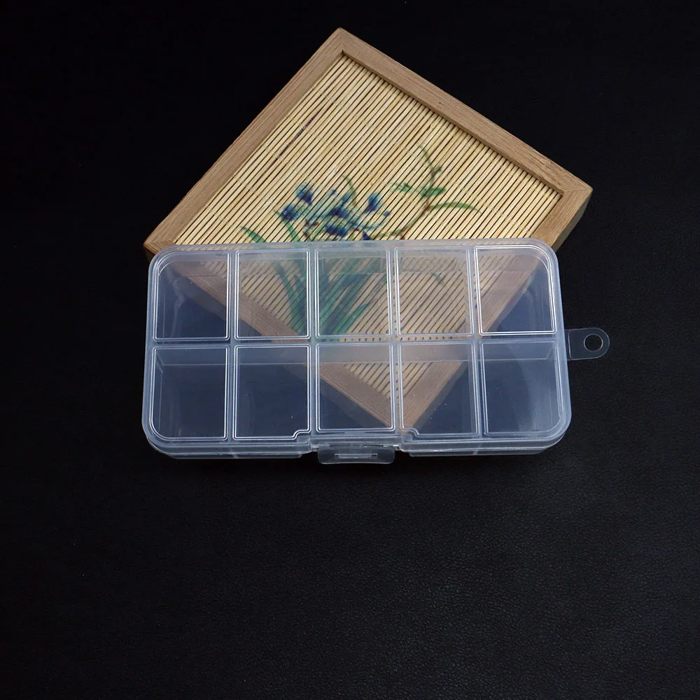 10 Compartments Transparent Square Box Multi-functional Diamonds Jewelry Packaging Box Wearable Nail Care Storage Box 63x126mm
10 Compartments Transparent Square Box Multi-functional Diamonds Jewelry Packaging Box Wearable Nail Care Storage Box 63x126mm