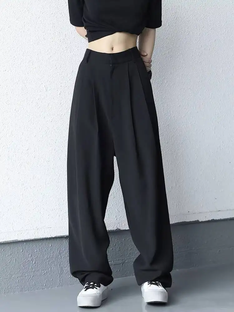 Ladies Straight Leg Trousers Spring And Autumn New Classic High Waist Casual Simple Large Size Suit Pants
Ladies Straight Leg Trousers Spring And Autumn New Classic High Waist Casual Simple Large Size Suit Pants
