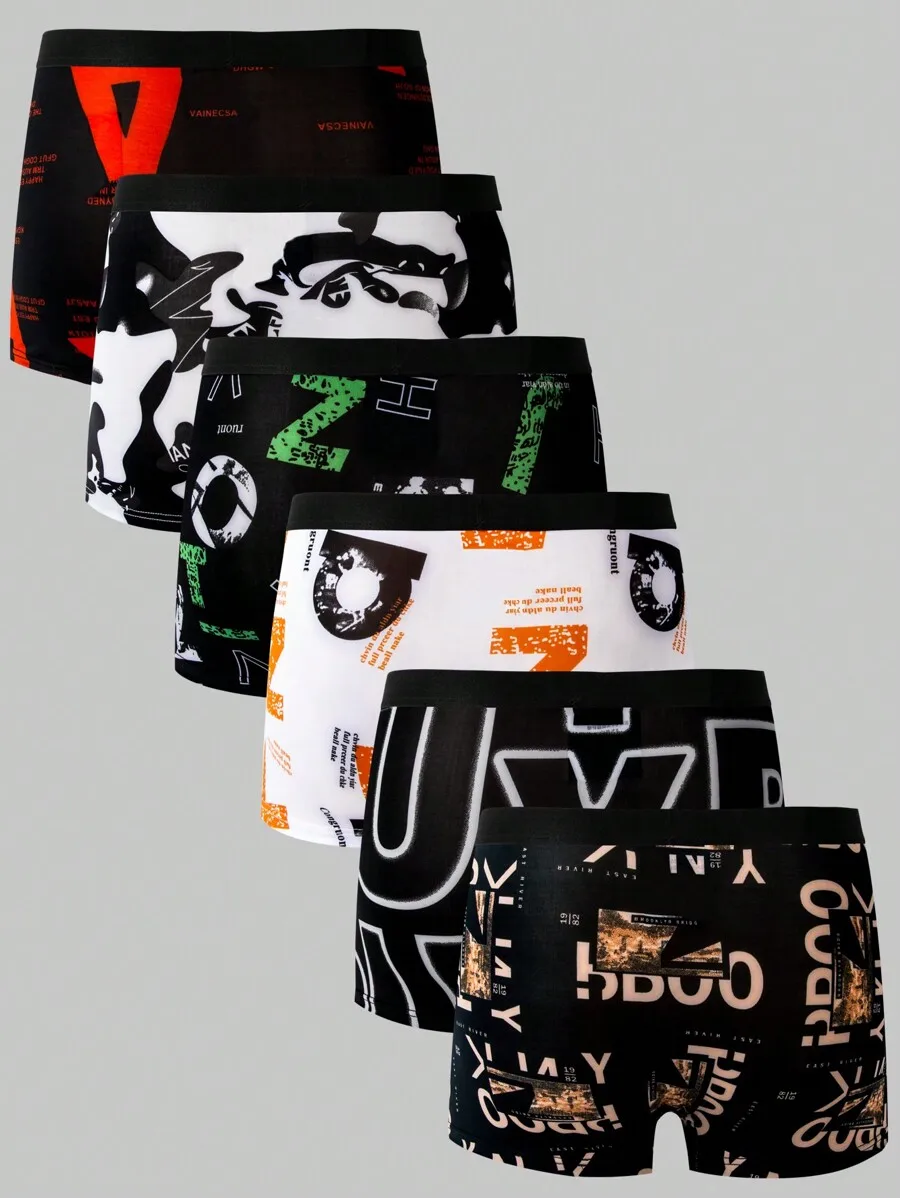Mens 6 Pieces Printed Boxer Shorts Cotton Blend Comfort Underwear
Mens 6 Pieces Printed Boxer Shorts Cotton Blend Comfort Underwear