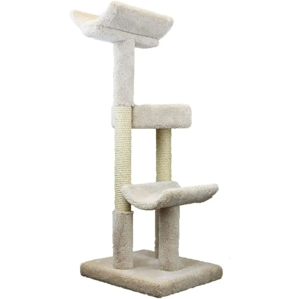 Double Scratching Post Cat Tower in Beige
Double Scratching Post Cat Tower in Beige