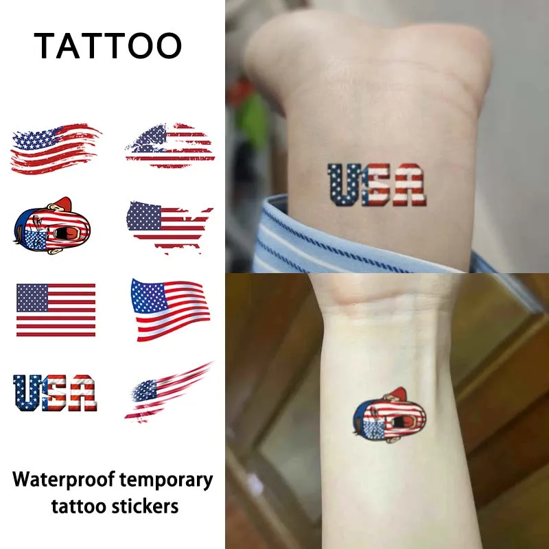 American Flag Temporary Tattoo Sticker, Long-lasting Waterproof, Realistic Non-reflective Fake Tattoo, for Men and Women
American Flag Temporary Tattoo Sticker, Long-lasting Waterproof, Realistic Non-reflective Fake Tattoo, for Men and Women