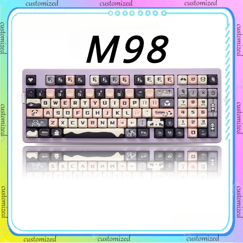 New M98 Wireless Three-mode Mechanical Keyboard RGB Lighting Effect Gasket Structure Customized Gaming Keyboard New Year Gift
New M98 Wireless Three-mode Mechanical Keyboard RGB Lighting Effect Gasket Structure Customized Gaming Keyboard New Year Gift