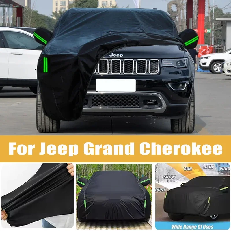 For Jeep Grand Cherokee Full Car Cover Four Seasons Outdoor Sun Anti UV Rain Snow Dust Protection Oxford Cloth Accessories
For Jeep Grand Cherokee Full Car Cover Four Seasons Outdoor Sun Anti UV Rain Snow Dust Protection Oxford Cloth Accessories