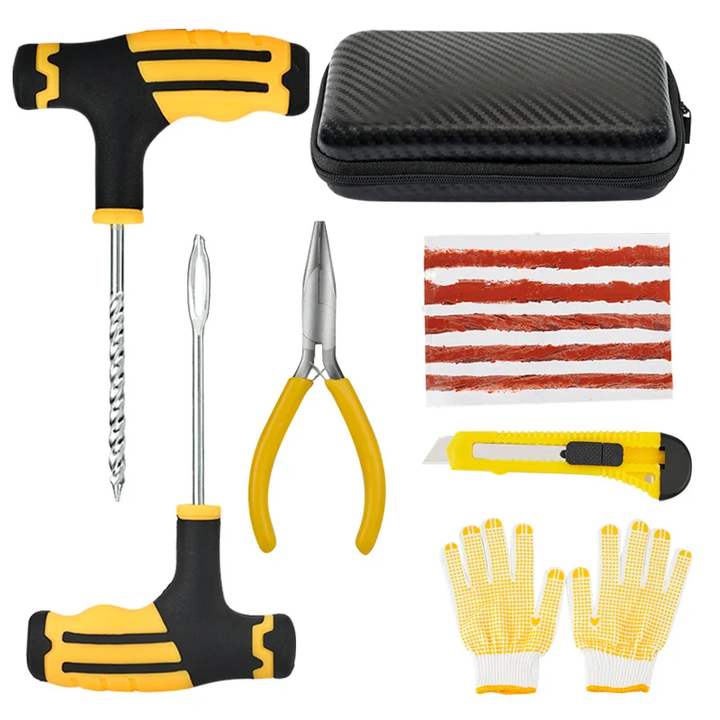 Портативный инструмент для ремонта, универсальный комплект для ремонта шин, инструменты для проколов плоской шины, резак для шин, гвоздь, игольчатые плоскогубцы для шин
Портативный инструмент для ремонта, универсальный комплект для ремонта шин, инструменты для проколов плоской шины, резак для шин, гвоздь, игольчатые плоскогубцы для шин