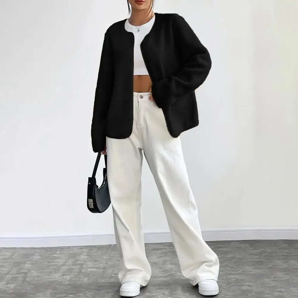 Женская куртка, свободное повседневное однотонное пальто, новое женское флисовое пальто с v-образным вырезом, женская верхняя одежда, осень-зима 2023,
Женская куртка, свободное повседневное однотонное пальто, новое женское флисовое пальто с v-образным вырезом, женская верхняя одежда, осень-зима 2023, 