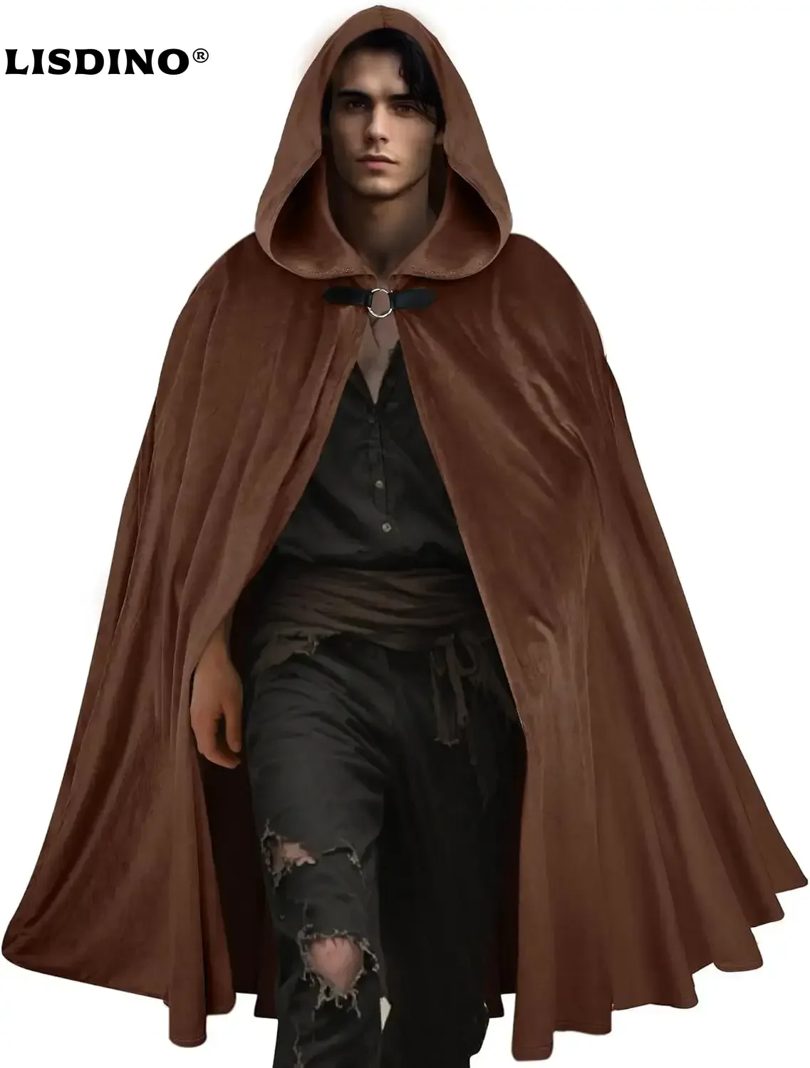 Adult Medieval Velvet Hooded Cloak Men Renaissance Cape With Hood Halloween Costume
Adult Medieval Velvet Hooded Cloak Men Renaissance Cape With Hood Halloween Costume