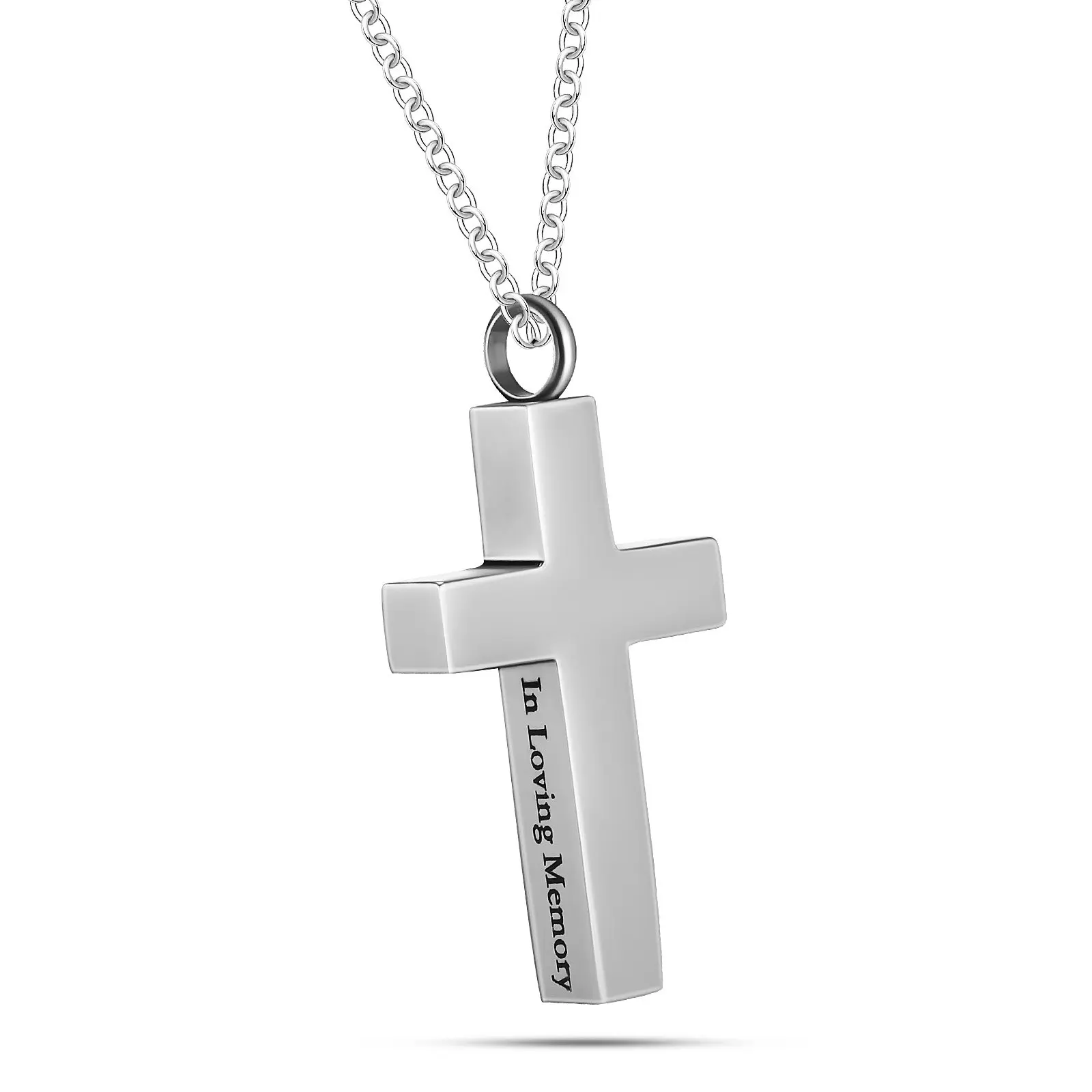 Cremation Necklace for Ashes Cross Pendant Polished Titanium Steel Urn Necklace Memorial Jewelry for Men Women
Cremation Necklace for Ashes Cross Pendant Polished Titanium Steel Urn Necklace Memorial Jewelry for Men Women
