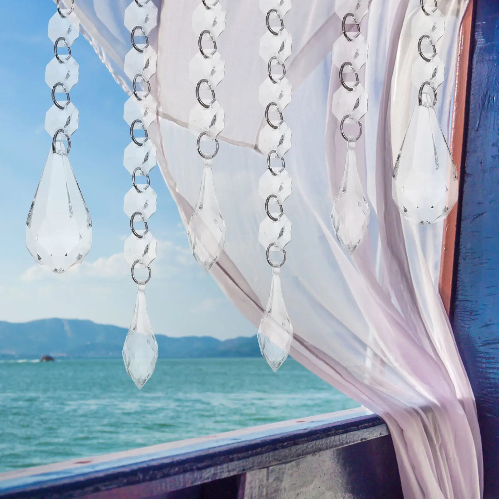 20Pcs Crystal Beads Adornment Hanging Drop Beads for Romantic Atmosphere Decor Craft Jewelry Pendant Chandelier Use
20Pcs Crystal Beads Adornment Hanging Drop Beads for Romantic Atmosphere Decor Craft Jewelry Pendant Chandelier Use