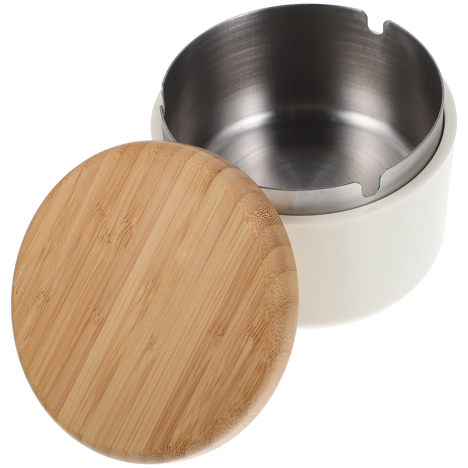 Stainless Steel Bamboo PP Ashtray Household Container Lid Easy Clean Suitable Terrace Garden Bar Outdoor
Stainless Steel Bamboo PP Ashtray Household Container Lid Easy Clean Suitable Terrace Garden Bar Outdoor