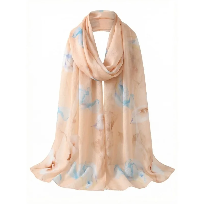 Lightweight 100% Mulberry Silk Chiffon Scarf for Women Oblong Shawl Neck Scarf Beach Wrap Headscarf Gift Pack Light Pink Floral
Lightweight 100% Mulberry Silk Chiffon Scarf for Women Oblong Shawl Neck Scarf Beach Wrap Headscarf Gift Pack Light Pink Floral