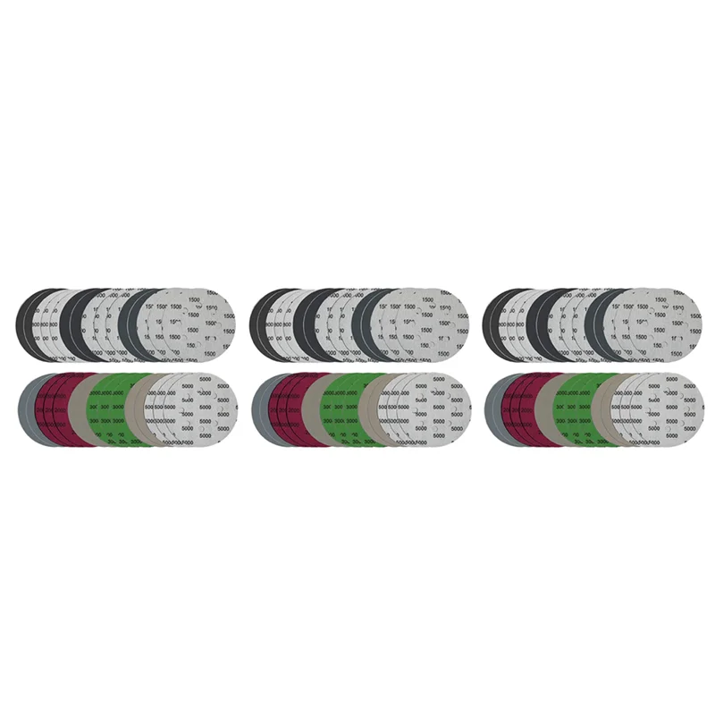 90Pcs 5-Inch Sanding Disc Sets, Hook&Loop 5-Inch 8-Hole Combination (800/1000/1500/2000/3000/5000) Sandpaper
90Pcs 5-Inch Sanding Disc Sets, Hook&Loop 5-Inch 8-Hole Combination (800/1000/1500/2000/3000/5000) Sandpaper
