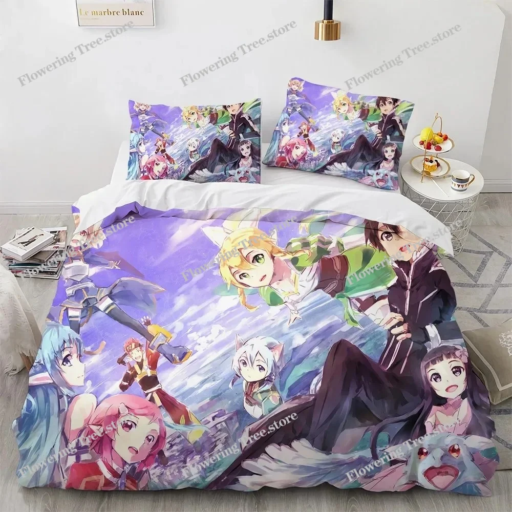 Sword Art Online Bedding Set Anime Duvet Covers King Queen Double Twin Size Adults Kids Bed Linens Single Double Size Decor Home
Sword Art Online Bedding Set Anime Duvet Covers King Queen Double Twin Size Adults Kids Bed Linens Single Double Size Decor Home