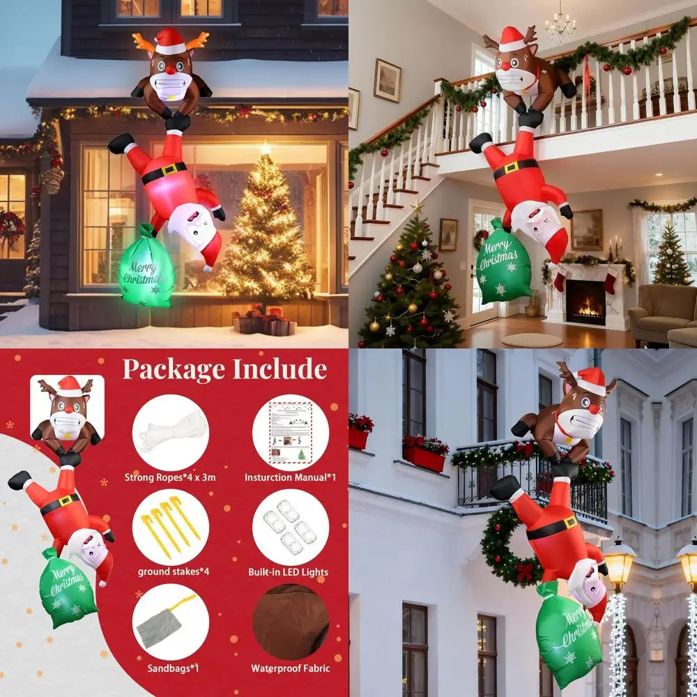 2025 Edition 8 футов надувной декор для скалолазания Санта-Клауса со светодиодной подсветкой для рождественских торжеств на открытом воздухе/в помещении
2025 Edition 8 футов надувной декор для скалолазания Санта-Клауса со светодиодной подсветкой для рождественских торжеств на открытом воздухе/в помещении