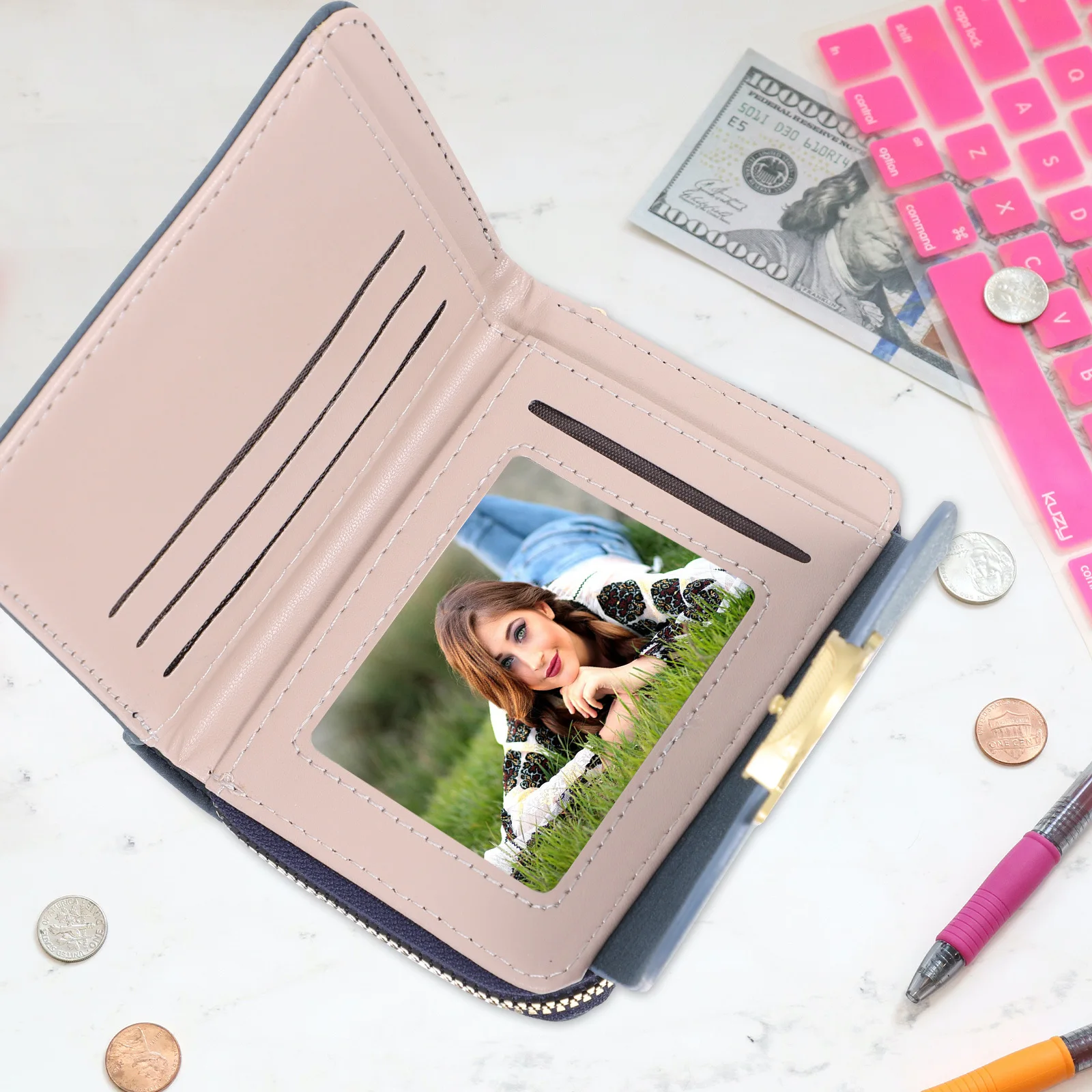 Short Wallet For Women Pu Clutch Zipper Purse Large Capacity Card Holder Compact Money Organizer Ladies Wallet
Short Wallet For Women Pu Clutch Zipper Purse Large Capacity Card Holder Compact Money Organizer Ladies Wallet