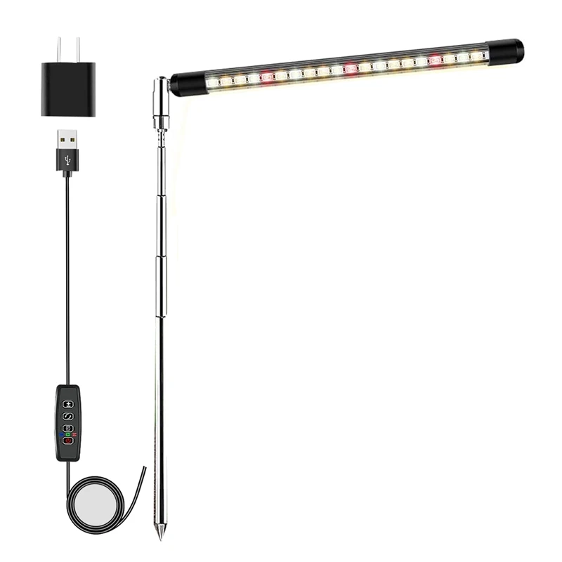M11K-Full Spectrum LED Grow Lights For Indoor Plants With Adjustable Height, 3 Lighting Spectrum, Auto Timer 3/9/12H US Plug
M11K-Full Spectrum LED Grow Lights For Indoor Plants With Adjustable Height, 3 Lighting Spectrum, Auto Timer 3/9/12H US Plug