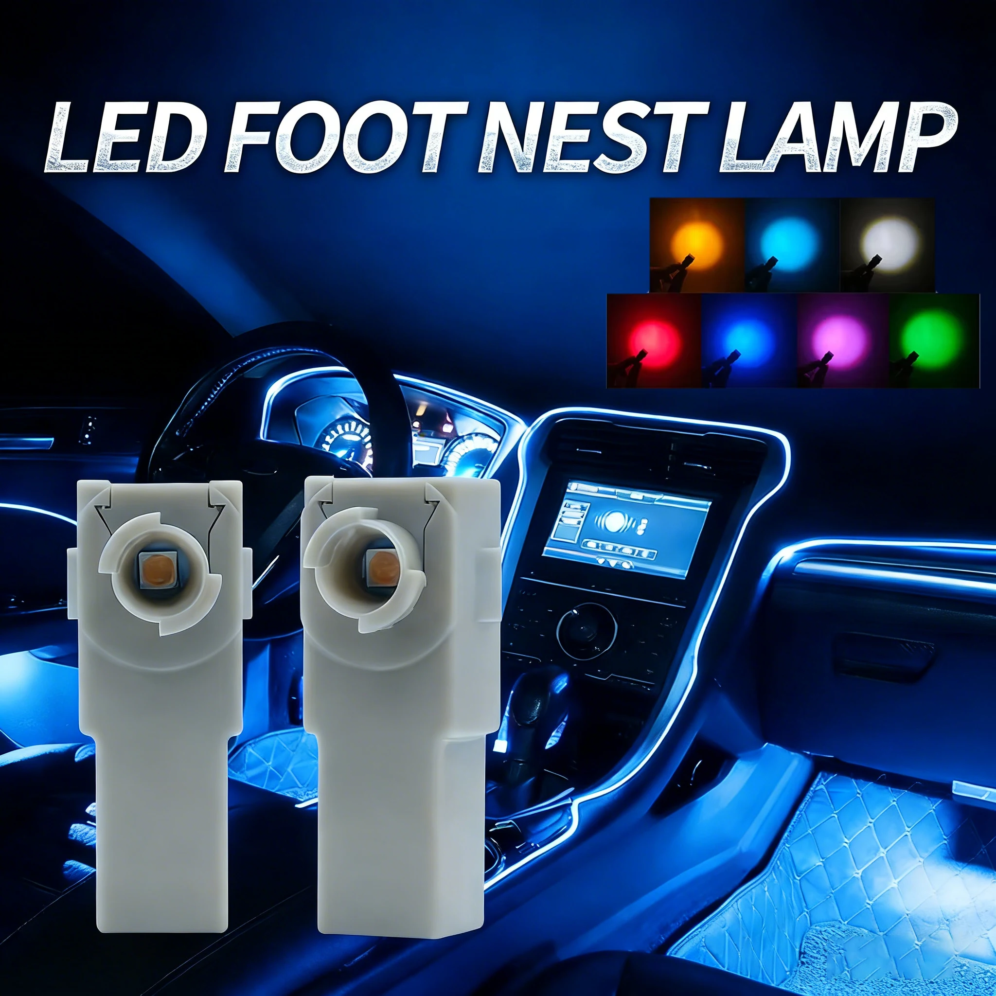 2Pcs LED Car Interior Lights, Suitable for Toyota/Mazda/Subaru Yaris, Camry, Corolla Cross, Decorative Footwell Lights
2Pcs LED Car Interior Lights, Suitable for Toyota/Mazda/Subaru Yaris, Camry, Corolla Cross, Decorative Footwell Lights