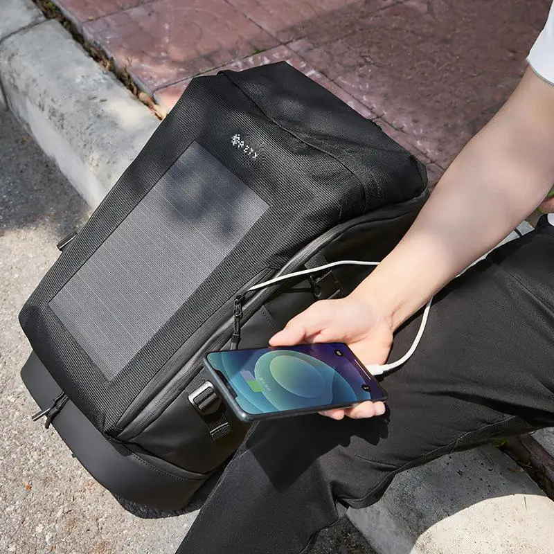 Men's Backpacks Solar-powered charging travel bag Large capacity outdoor sports hiking bag Multi functional shoulder bag
Men's Backpacks Solar-powered charging travel bag Large capacity outdoor sports hiking bag Multi functional shoulder bag