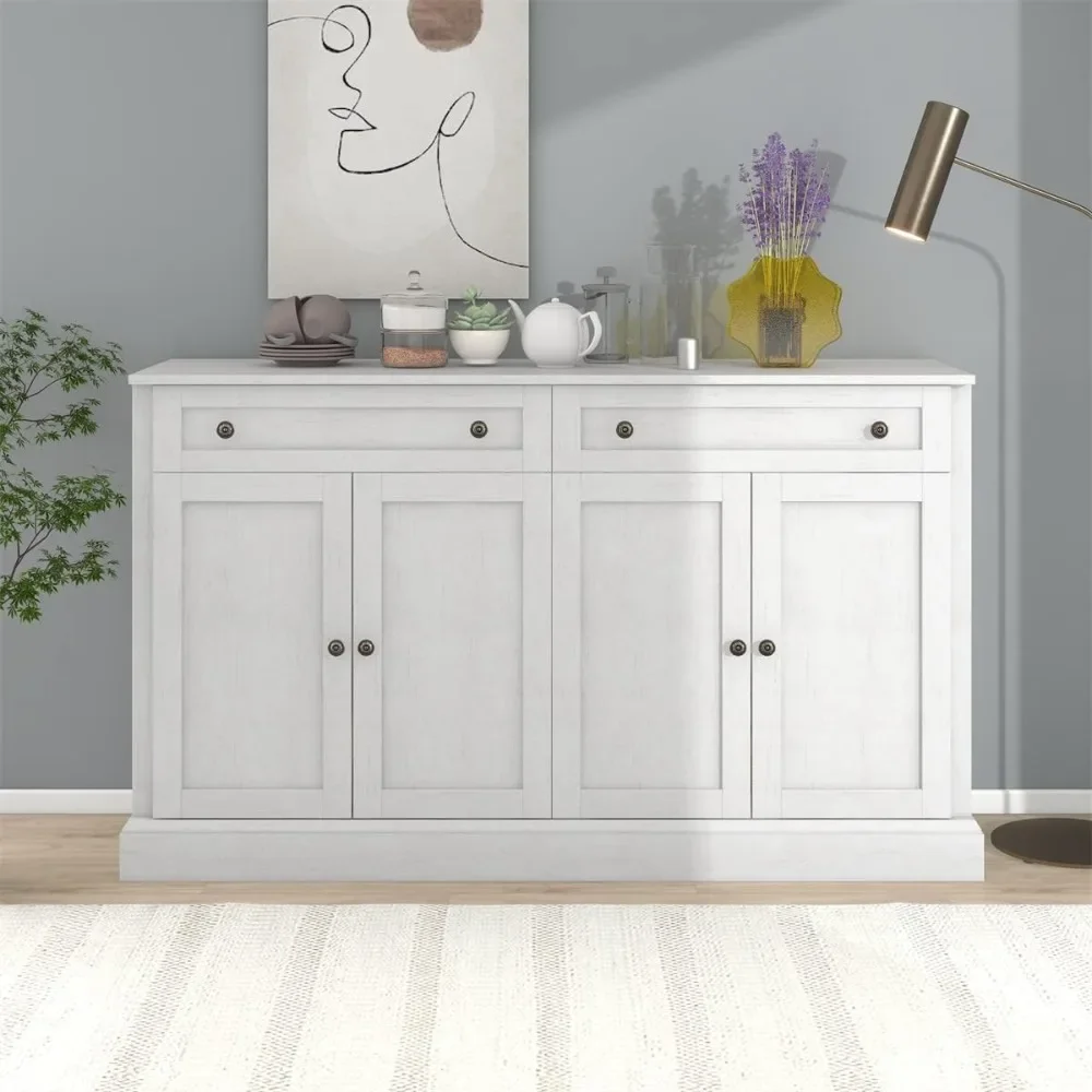 Kitchen Sideboard Buffet Cabinet with 2 Drawers and 4 Doors, Large Storage Console Table Entryway Cupboard
Kitchen Sideboard Buffet Cabinet with 2 Drawers and 4 Doors, Large Storage Console Table Entryway Cupboard