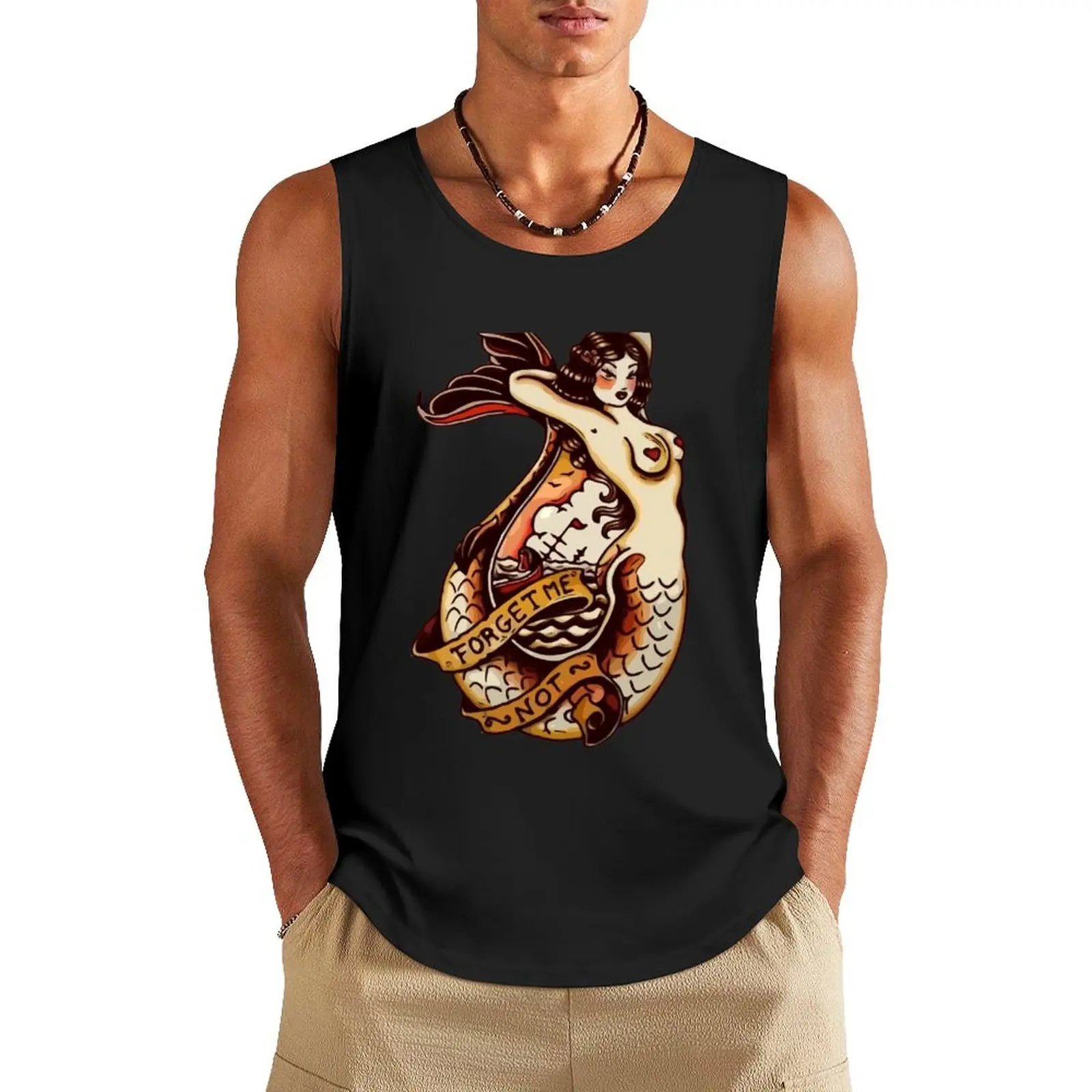 Sailer Jerry Mermaid Tank Top sleeveless gym shirt man fitness bodybuilding t-shirt anime top Gym man
Sailer Jerry Mermaid Tank Top sleeveless gym shirt man fitness bodybuilding t-shirt anime top Gym man
