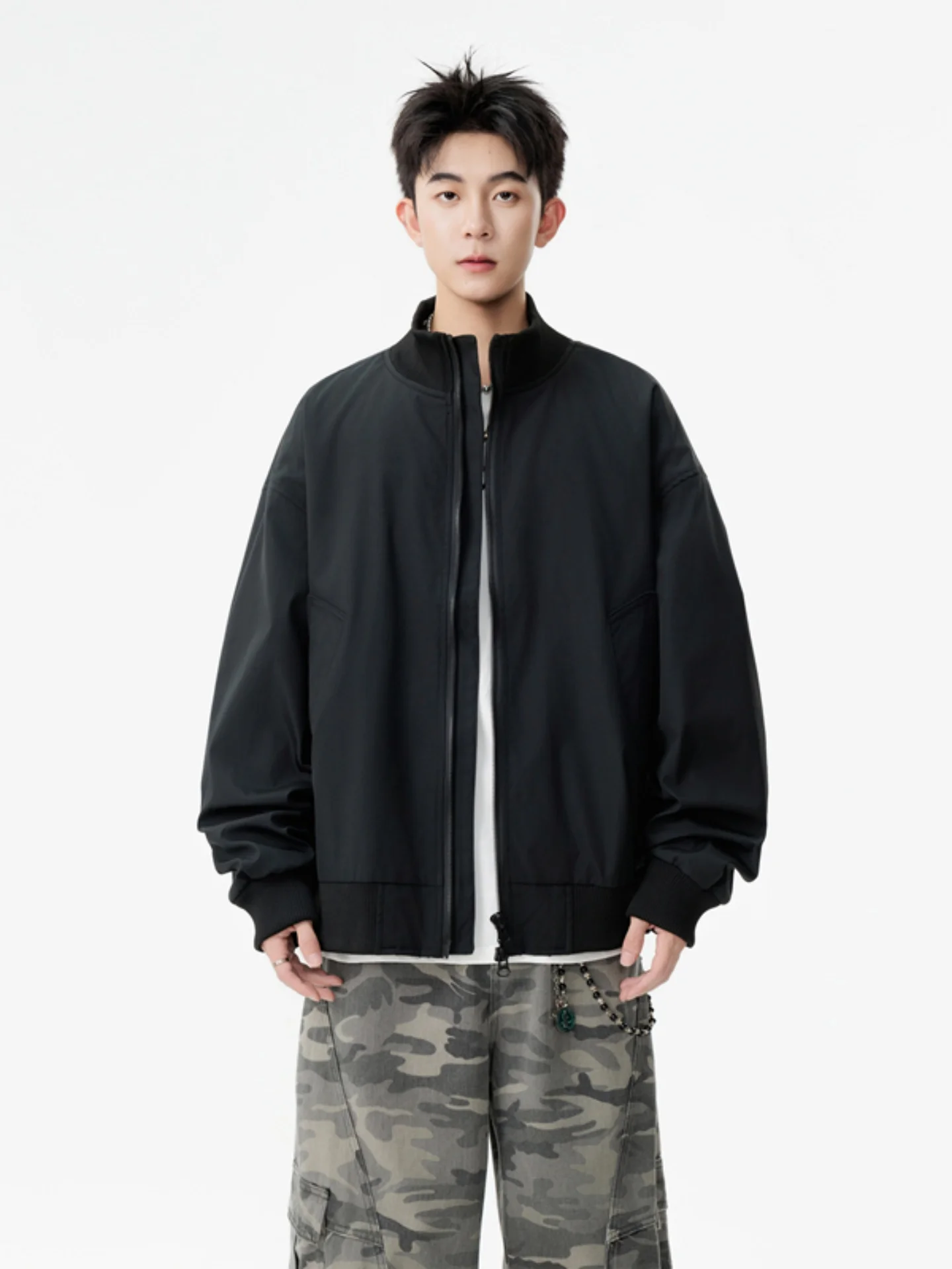 Мужская повседневная спортивная куртка-бомбер в американском стиле, свободного кроя, с воротником-стойкой, для подростков, осенняя коллекция
Мужская повседневная спортивная куртка-бомбер в американском стиле, свободного кроя, с воротником-стойкой, для подростков, осенняя коллекция