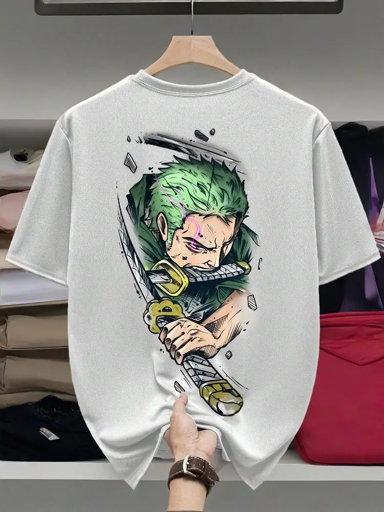 The Famous Anime _One Piece_ Zoro Collaboration Merchandise Features Pure Cotton Short-sleeved T-shirts for Both Men and Women
The Famous Anime _One Piece_ Zoro Collaboration Merchandise Features Pure Cotton Short-sleeved T-shirts for Both Men and Women