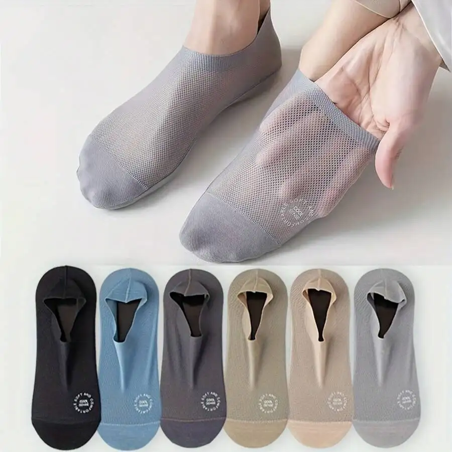 6 Pairs Breathable Mesh Invisible Boat Socks Unisex Soft Comfortable Summer Solid Color
6 Pairs Breathable Mesh Invisible Boat Socks Unisex Soft Comfortable Summer Solid Color