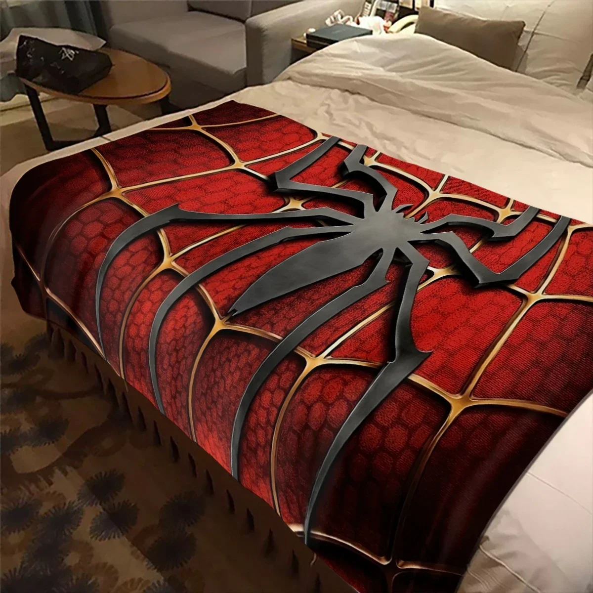 Cartoon 3D Spider Logo Anime Blanket Children's High Quality Flannel Soft and Comfortable Home Travel Blankets
Cartoon 3D Spider Logo Anime Blanket Children's High Quality Flannel Soft and Comfortable Home Travel Blankets